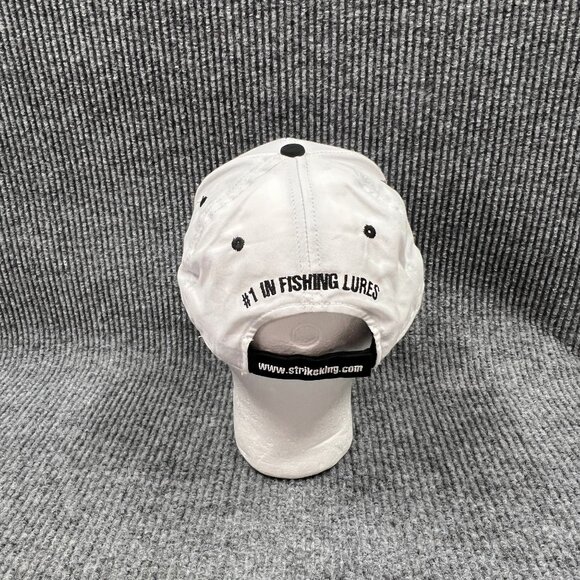 Strike King Autographed Baseball Cap By Mark Rose White‎ Hat Adjustable Fishing - Picture 13 of 14